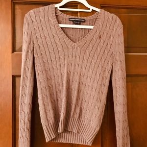 Ralph Lauren Sport Purple Cable Knit Sweater